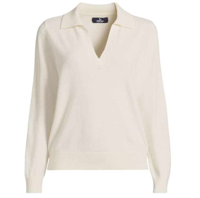 Cashmere Johnny Collar Sweater